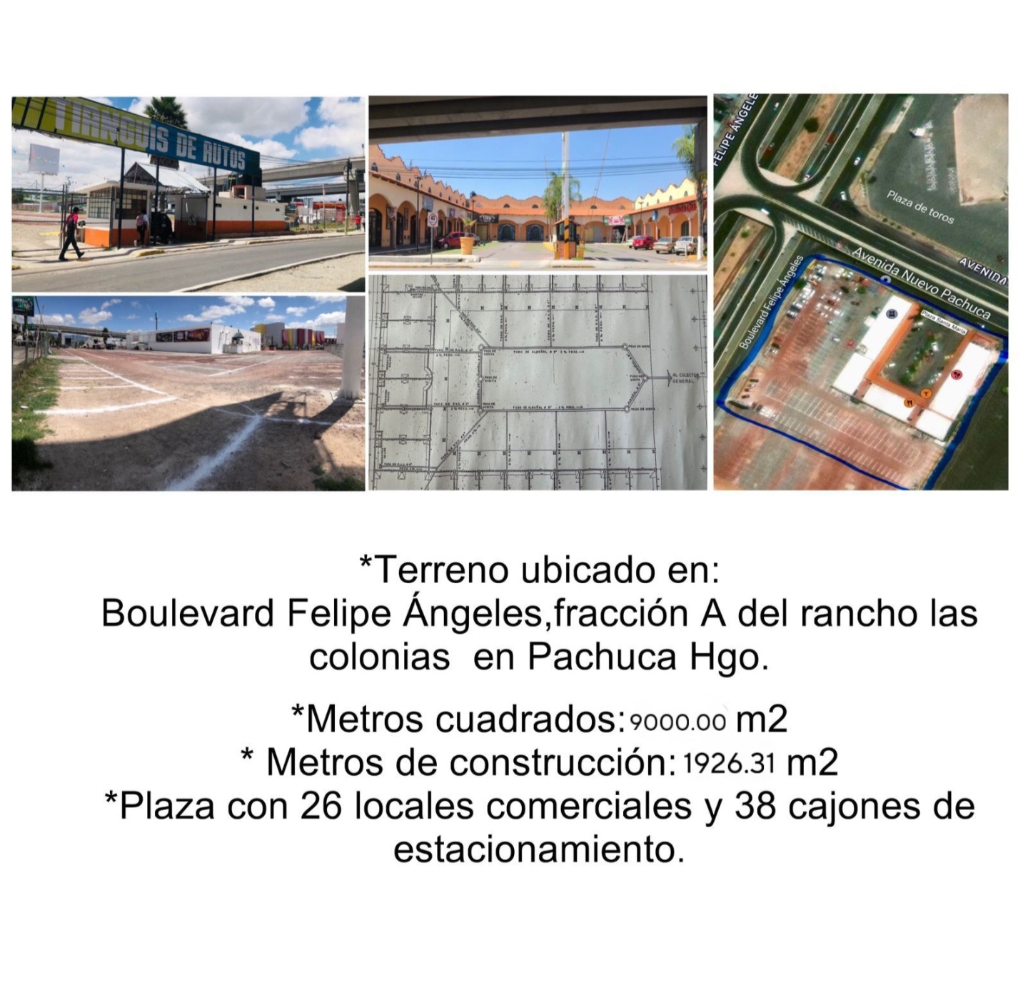 Venta de plaza y terreno